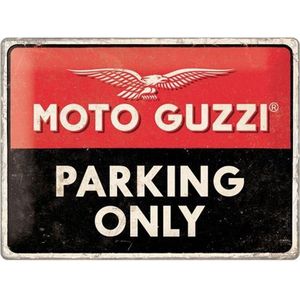 Moto Guzzi Parking Only Metalen Bord 30 x 40 cm