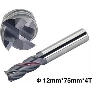 Vingerfrees – Frees – VHM Schachtfrees – 4-snijkanten – AlTiN coating – ø 12mm