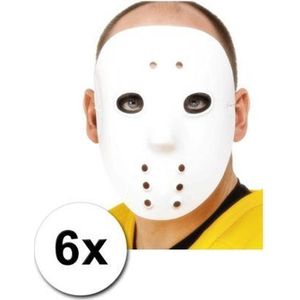 Halloween - 6 ijshockey maskers