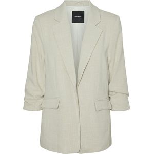 Vero Moda Blazer Vmfrida Ls Regular Blazer Noos 10306404 Oatmeal/melange Dames Maat - 42