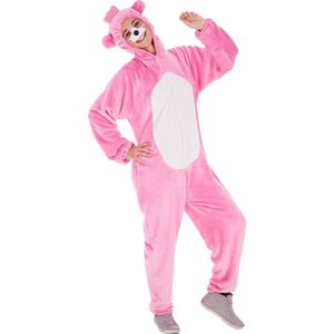 dressforfun - Kostuum berenoverall pink M - verkleedkleding kostuum halloween verkleden feestkleding carnavalskleding carnaval feestkledij partykleding - 300878