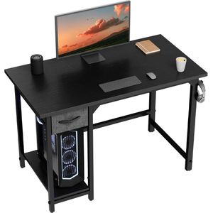 Klein Computerbureau met Lade voor Thuiswerkplek - 100 cm, Ruimtebesparend en Functioneel