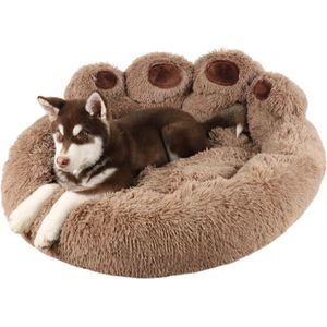VoordeelVerkenner - Bruin - Hondenmand - Kattenmand - Hondenbanken Voor Honden - Warme Accessoires - Grote Hondenmat - Grote Kattenmand - Wasbaar - 90 CM/XL