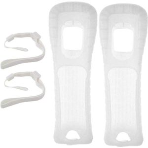 Beschermende siliconen hoes en polsband voor Wii-afstandsbediening - Compatibel met Wii