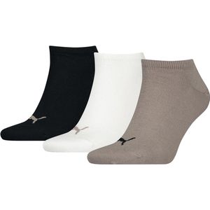 Puma Unisex Sneaker Plain (3-pack) - unisex enkelsokken - combi - Maat: 43-46