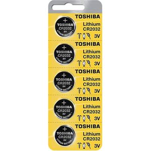 TOSHIBA CR2032 3 V lithium batterij 1 pak (5 stuks)
