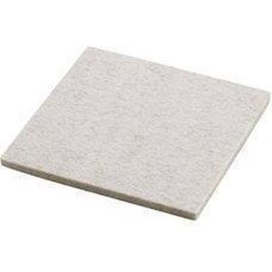 Daff Onderzetter - Vilt - Vierkant - 10 x 10 cm - Beige Mel. - Beige