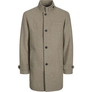 Jack & Jones Jas Jjemelton Wool Coat Sn 12258672 Greige Mannen Maat - XL