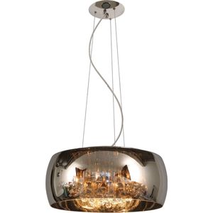 Lucide PEARL - Hanglamp - Ø 50 cm - 6xG9 - Chroom