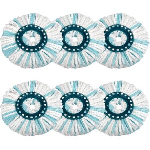 6 stuks machinewasbare vloerwisser reservekoppen voor Clean Twist Disc Mop / Clean Twist Disc Ergo vloerwisser