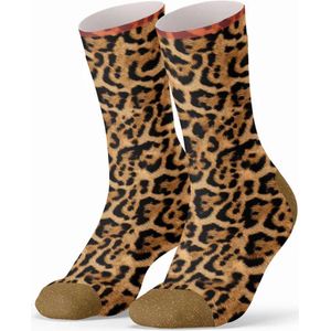 Sock My Feet 3-pack sokken dames 36 38 - duurzaam - naadloos - Fancy Leopard