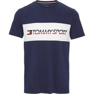 Tommy Hilfiger heren t-shirt Logo Driver - blauw-L