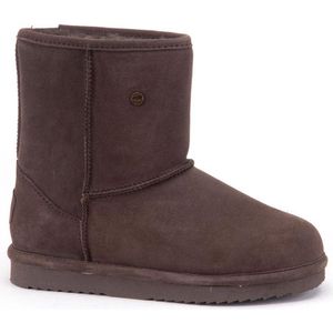 Warmbat - Dames Laars Kangaroo Suede - Bruin - Maat 42