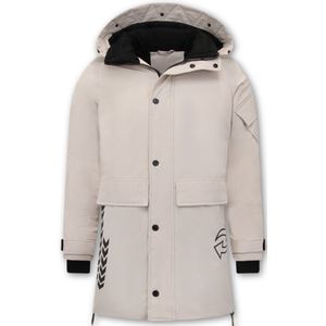 Beige Winterjas Heren - 9803