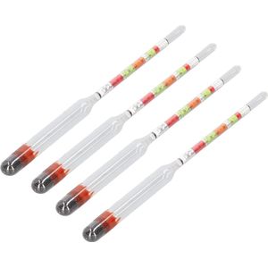 Hydrometermeter - Drieschalige Hydrometer voor Brouwen en Apparatuurconcentratie - Alcoholkit Glastester Hydrometers in met Need Content .