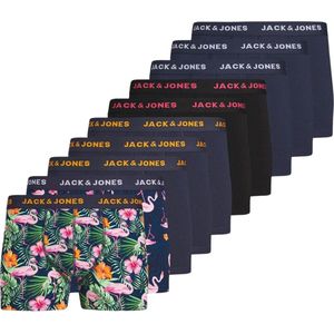 Jack & Jones Heren Boxershorts Trunks JACFLAMINGO Flamingo Print 10-Pack - Maat S