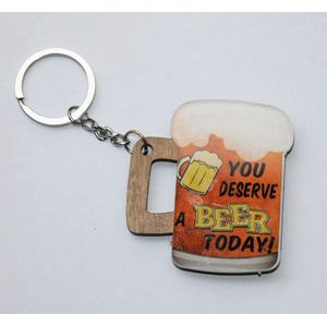 Sleutelhanger ""You deserve a beer today