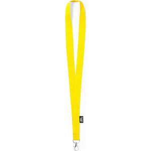 RPET keycord - Lanyard - Sleutelkoord - Sleutelhanger - Sleutels - Pashouder - Badgehouder - Geel