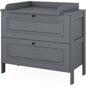 Vitalispa Luiertafel Ajaton, Grijs, x cm met 2 laden