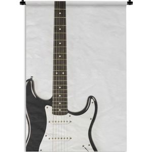 Wandkleed Elektrische gitaar - Het middenstuk van een elektrische gitaar Wandkleed katoen 120x180 cm - Wandtapijt met foto XXL / Groot formaat!