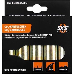 SKS Co2-Patronen - 5 Stuks - 16 Gram - Zonder Schroefdraad