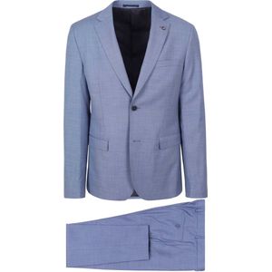 Suitable - Strato Toulon Kostuum Wol Blauw - Heren - Maat 52 - Slim-fit