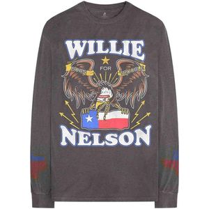 Willie Nelson Longsleeve shirt -L- Texan Pride Grijs