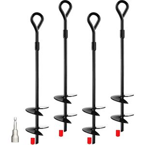 40 cm lang zware belasting grondankers voor paviljoen trampoline campingtent schommel carport - constructie met dubbele helix