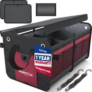 Kofferbak Organizer voor Auto - Opvouwbare en Antislip Auto Organizer met Compartimenten