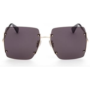 MaxMara MM0002-H/S-zonnebril-Goud-Grijs-60mm