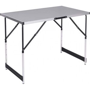 Campingtafel Inklapbaar - Kampeertafel, Partytafel - Opvouwbaar, Lichtgewicht & In Hoogte Verstelbaar - Grijs