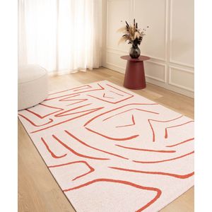 Designer vloerkleed - Weave Art rood 200x300 cm