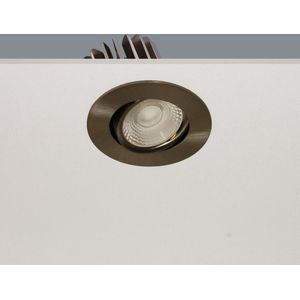 Inbouwspot Venice DL 2208 Mat Staal - Ø8cm - LED 8W 2700K 720lm - IP44 - Dimbaar > inbouwspot binnen mat staal | inbouwspots badkamer mat staal | inbouwspot keuken mat staal | inbouwspot mat staal| spot mat staal | led lamp mat staal