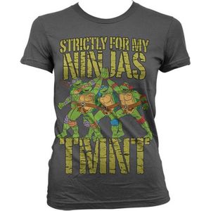 Teenage Mutant Ninja Turtles Dames Tshirt -L- Strictly For My Ninjas Grijs