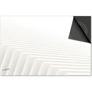 Inductie beschermer 77x51 - afdekplaat inductie mat - Dietrix Kookplaat beschermer - Base - Wit - Abstract plank structuur