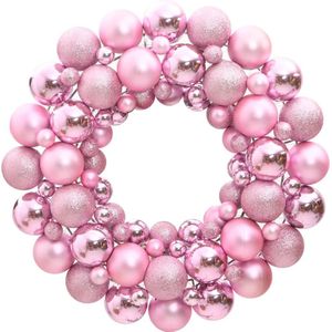 vidaXL-Kerstkrans-45-cm-polystyreen-roze