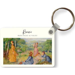 Sleutelhanger - Filles Jouant au volant - Renoir - Schilderij - Uitdeelcadeautjes - Plastic