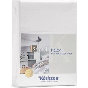 Karlsson Molton Kårlsson splittopper - 180 x 200/210/220 cm