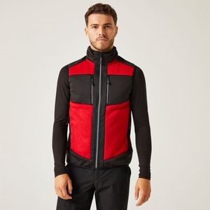 Regatta E-volve Unisex Knit Effect Stretch Bodywarmer RG914 - CLASSIC RED/BLACK - XL