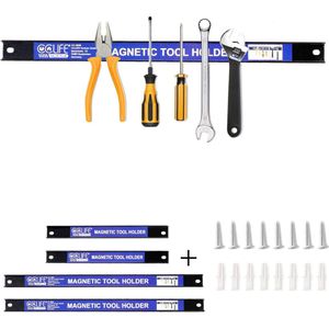 CCLIFE - Magnetisch Stripgereedschap - 37cm x 23cm - 13kg - Magnetische Rail - Magnetische Gereedschapsrail - Geschikt voor Werkplaats