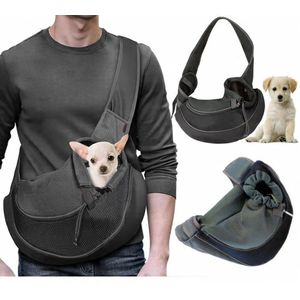 Draagtas Hond - Zwart - Maat S - Hondentas - Schoudertas - Reistas Hond - Stof - Honden - kat - tas - puppy - Draagtas