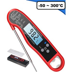 WoniQ Vleesthermometer tot 300°C - BBQ Thermometer - BBQ Accessoires - Vleesthermometers - Voedselthermometer - Vlees - Oventhermometer - Draadloos