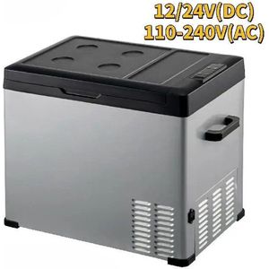 Auto Koelkast - 50L - Mini Koelkast Vriezer - Draagbare Compressor Koeler - 12/24V DC - 110-240V ijskast