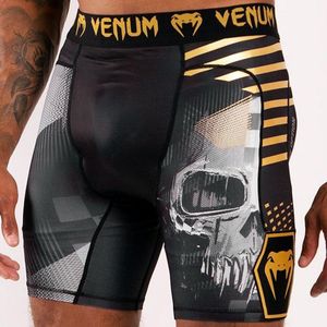 Venum Skull Compression Shorts Zwart Goud M - Jeans Maat 32