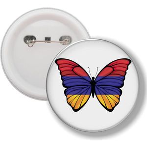 Button Met Speld - Vlinder Vlag Armenie