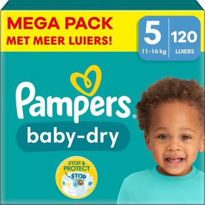 Pampers - Baby Dry - Maat 5 - Mega Pack - 120 stuks - 11/16 KG