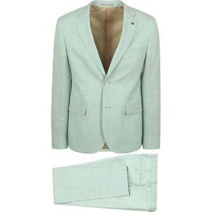 Suitable Toulon Kostuum Wol Surf Groen - Maat 56 - Heren