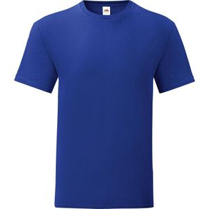 Fruit of the Loom Iconisch T-shirt voor heren (set van 5) (Kobaltblauw)