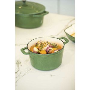 Cosy & Trendy Castard kookpot - Glansgroen - Gietijzer 4,5L