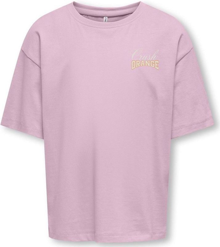 ONLY KOGHELEN LIFE LOOSE TEE JRS NOOS Meisjes T-shirt - Roseate Spoonbill Orange